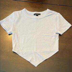 Forever 21 Sky Blue Cropped Top